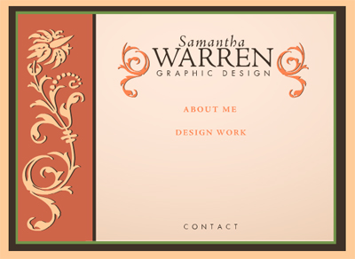 SamanthaWarren.net Design