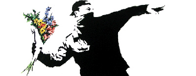 Banksy’s Flower Chucker